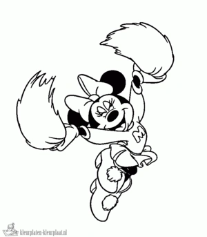 Minnie mouse 15 kleurplaat