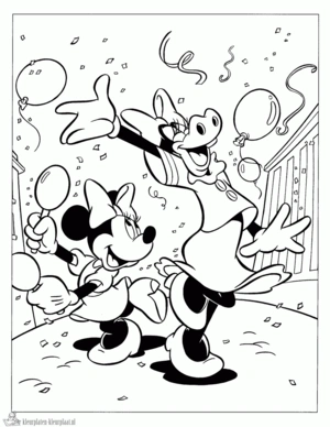Minnie mouse 20 kleurplaat