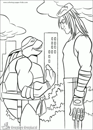Ninja turtles 10 kleurplaat