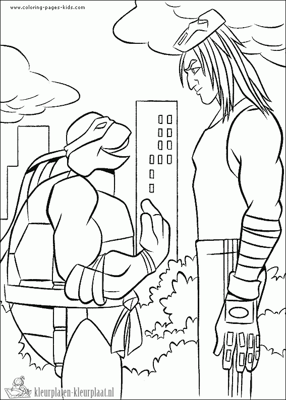 Ninja turtles 10 kleurplaat