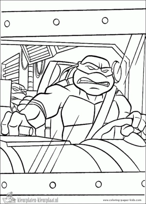 Ninja turtles 11 kleurplaat