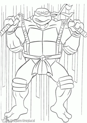 Ninja turtles 15 kleurplaat