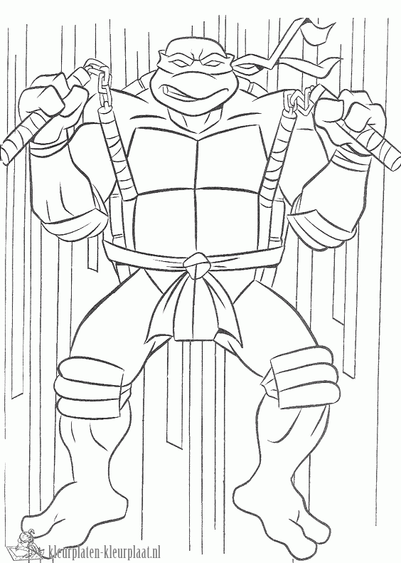 Ninja turtles 15 kleurplaat