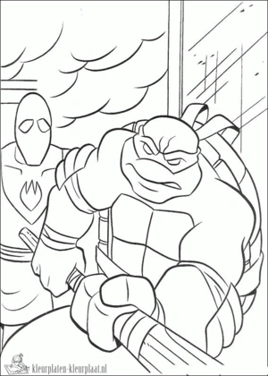 Ninja turtles 16 kleurplaat