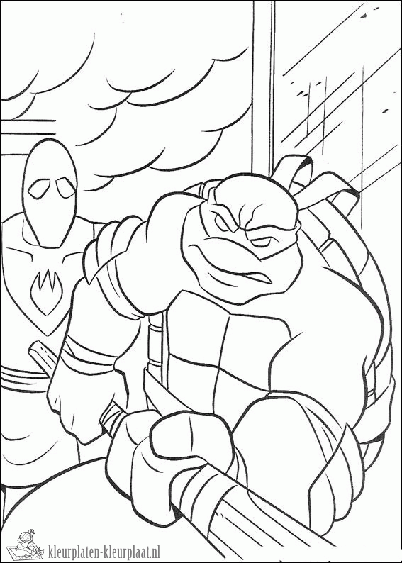 Ninja turtles 16 kleurplaat