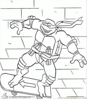 Ninja turtles 17 kleurplaat