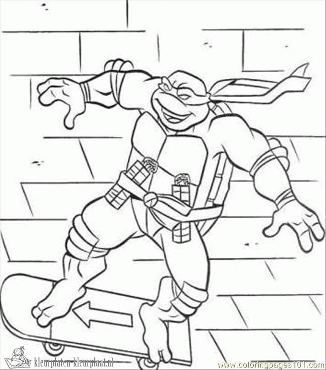Ninja turtles 17 kleurplaat