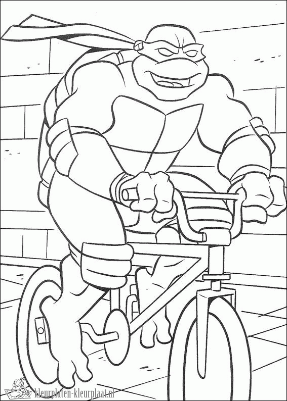 Ninja turtles 18 kleurplaat