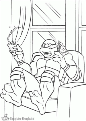 Ninja turtles 24 kleurplaat