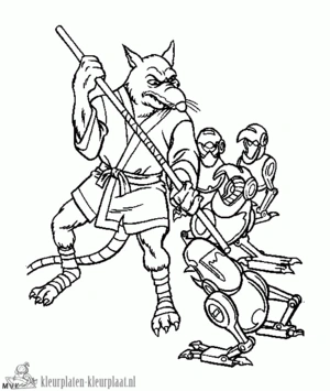 Ninja turtles 26 kleurplaat