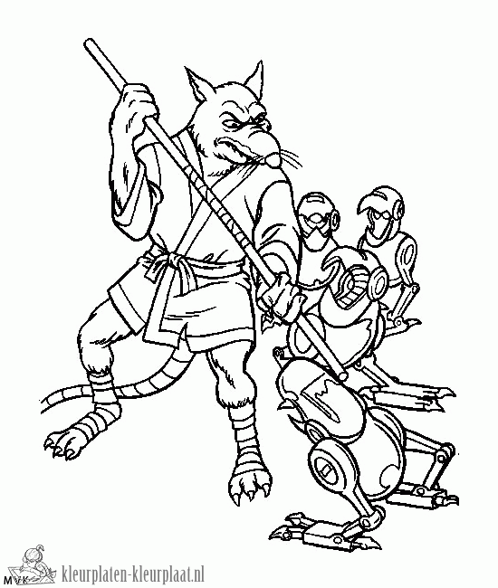 Ninja turtles 26 kleurplaat