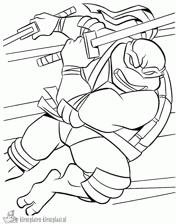 Ninja turtles 3 kleurplaat