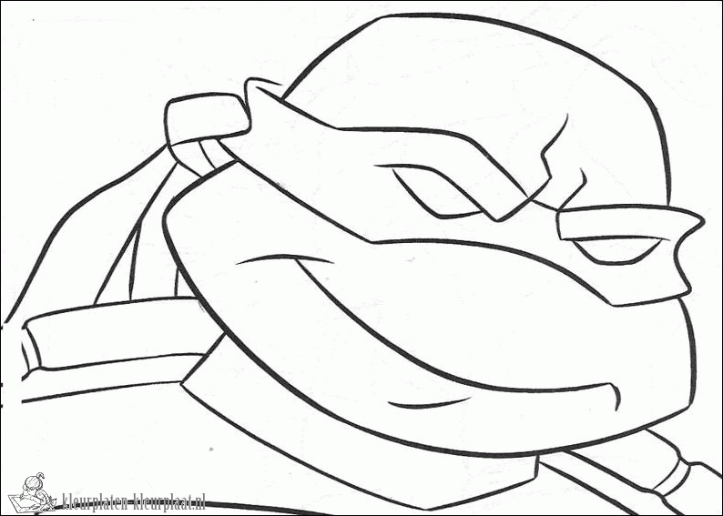 Ninja turtles 8 kleurplaat