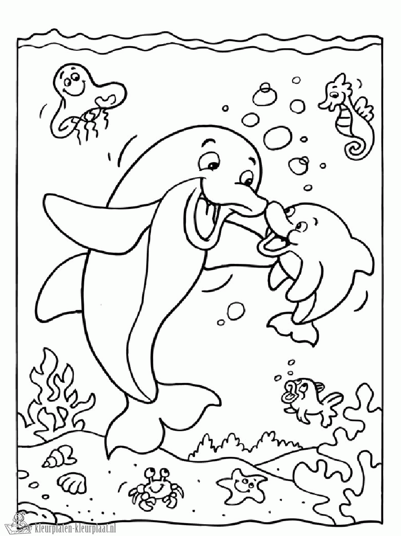 Onderwaterwereld 1 kleurplaat