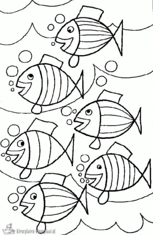 Onderwaterwereld 4 kleurplaat