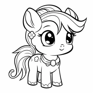 Baby paardje kleurplaat