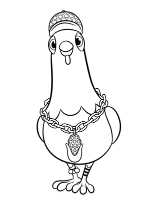 Chickaletta kleurplaat