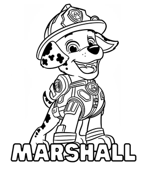 Marshall 1 kleurplaat