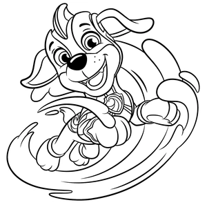 Mighty pups zuma kleurplaat