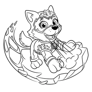 Superheld everest kleurplaat