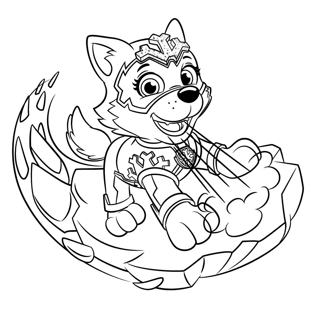 Superheld everest kleurplaat