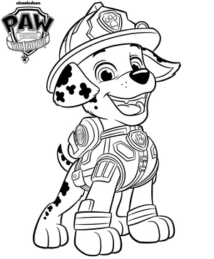 Trotse marshall kleurplaat