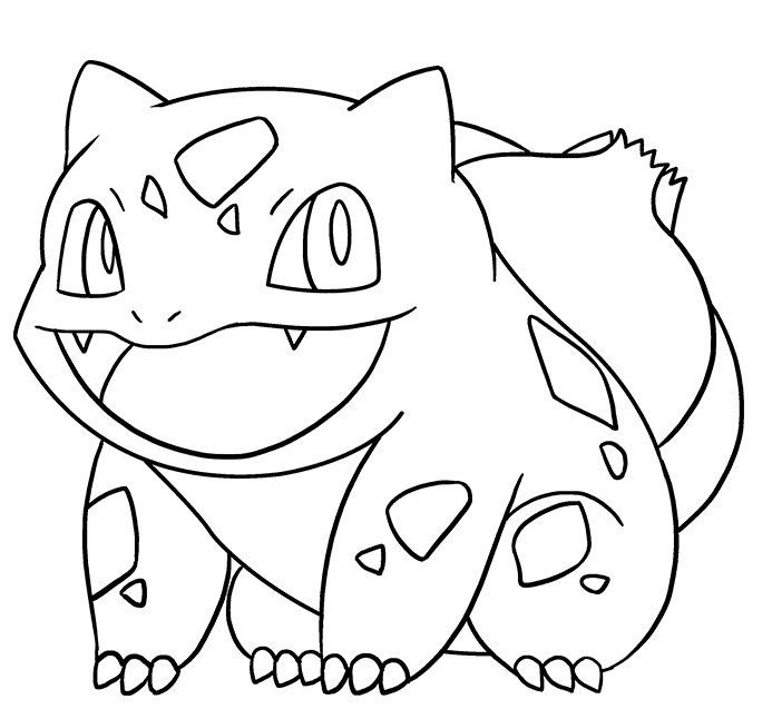 Bulbasaur kleurplaat