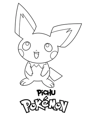 Pichu2 kleurplaat