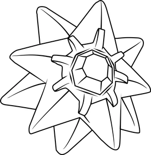 Starmie kleurplaat