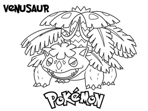 Venusaur kleurplaat