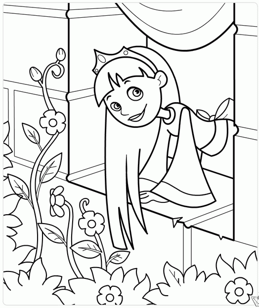 Prinses 24 kleurplaat