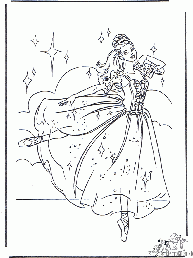 Prinses 4 kleurplaat