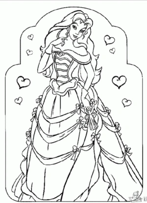 Prinses 5 kleurplaat