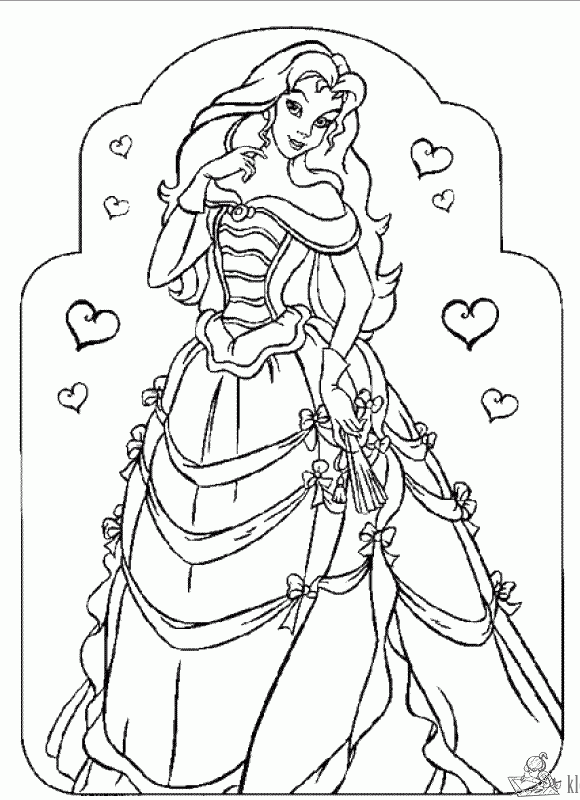 Prinses 5 kleurplaat