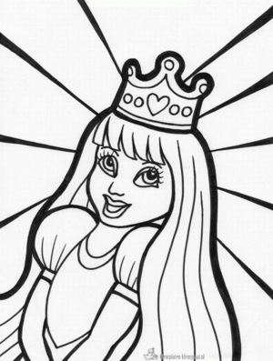 Prinses 6 kleurplaat