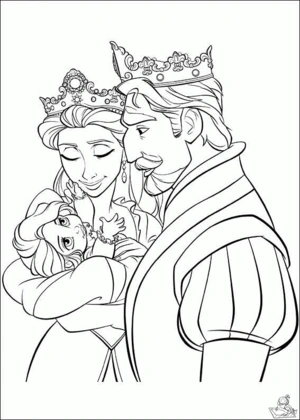 Rapunzel 2 kleurplaat