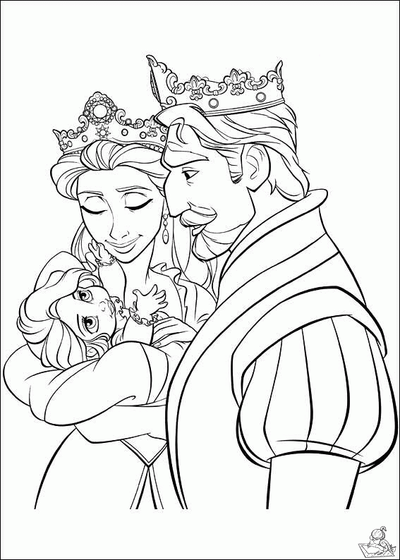 Rapunzel 2 kleurplaat