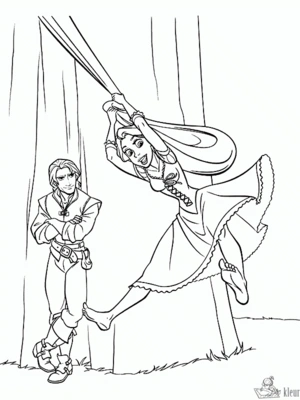 Rapunzel 23 kleurplaat