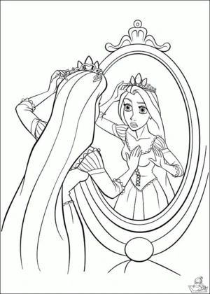 Rapunzel 29 kleurplaat