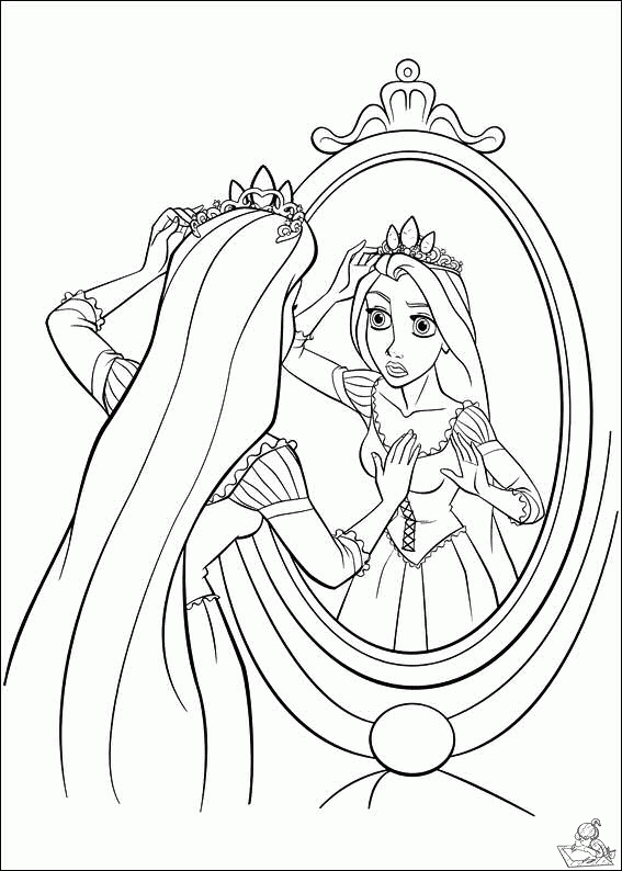 Rapunzel 29 kleurplaat