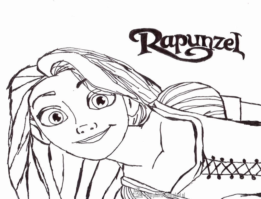 Rapunzel 33 kleurplaat