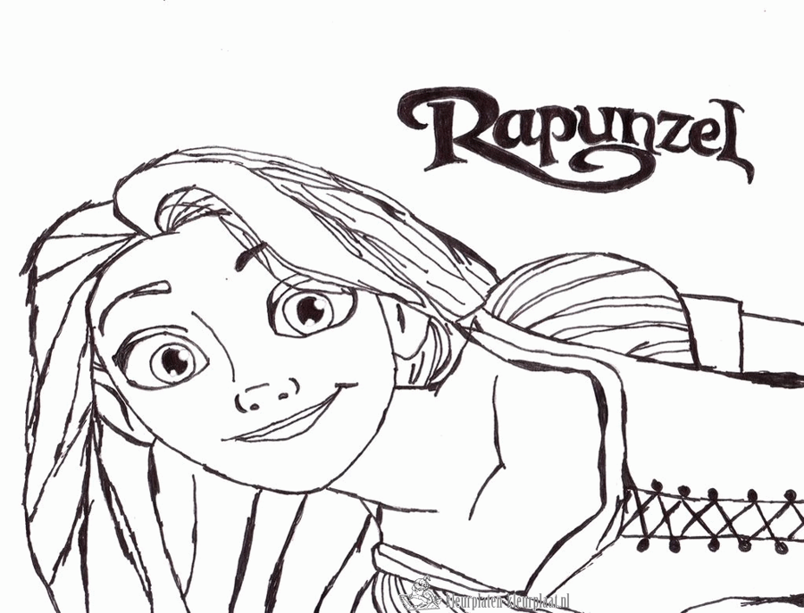 Rapunzel 33 kleurplaat