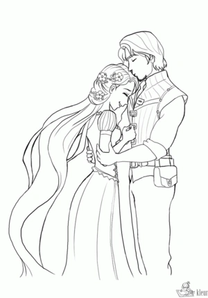 Rapunzel 7 kleurplaat