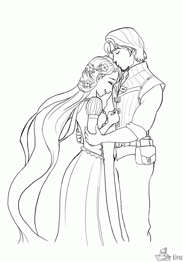 Rapunzel 7 kleurplaat