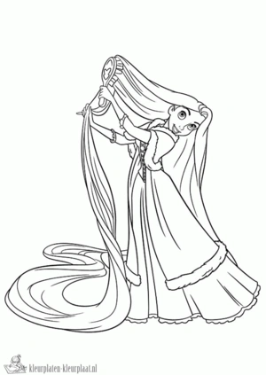 Rapunzel 8 kleurplaat