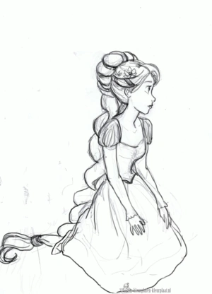 Rapunzel 9 kleurplaat