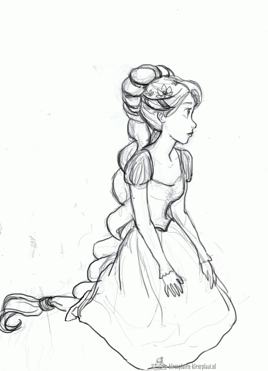 Rapunzel 9 kleurplaat