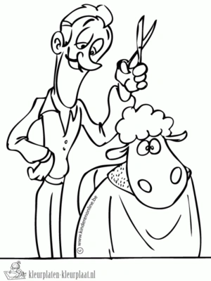 Schaap 13 kleurplaat