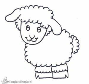 Schaap 34 kleurplaat