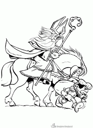 Sinterklaas 152 kleurplaat